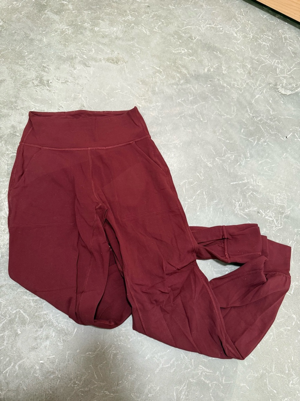 lululemon athletica maroon joggers